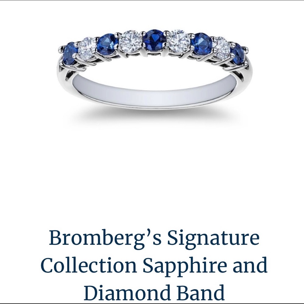 Bromberg's Signature Collection Sapphire and
Diamond Band